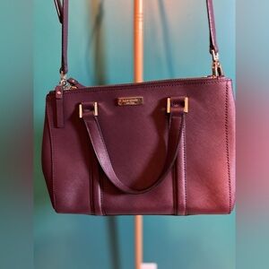 Kate Spade Leather Newbury Lane Briar Shoulder Bag Crossbody with Gold Accents